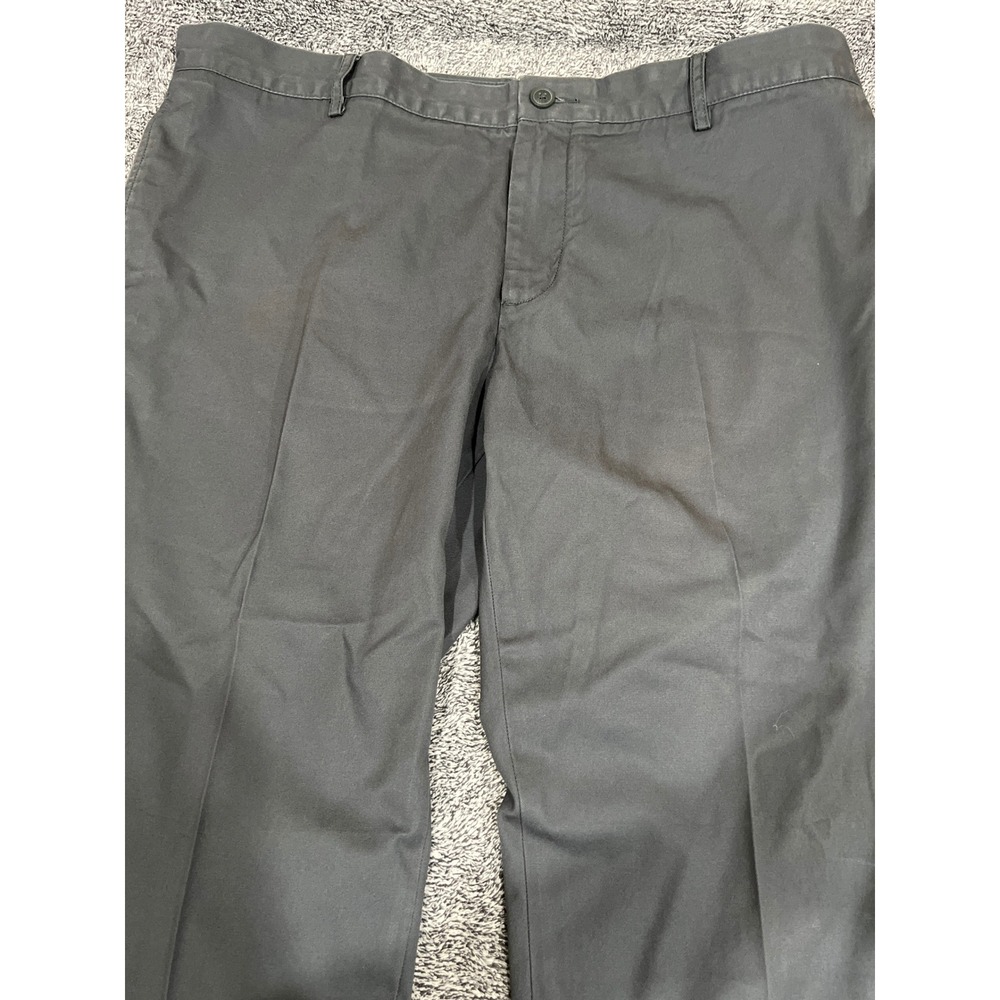 Lacoste Mens Regular Fit Chino Pants Charcoal Gray Cotton Trousers US 40 L34